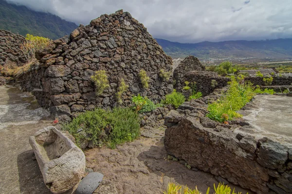 El Hierro Adası terk edilmiş evleri — Stok fotoğraf