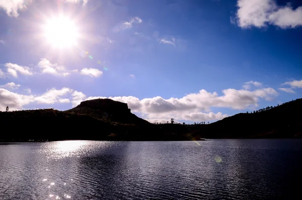 Dark Water Lake na Gran Canaria — Stock fotografie