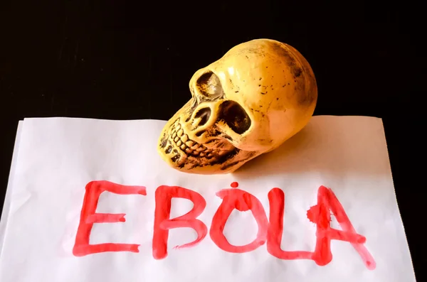 埃博拉病毒的文字 — 图库照片