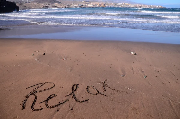 Word Written on the Sand — Stock Photo, Image