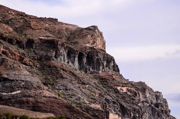 Formación Basáltica de Roca Volcánica en Gran Canaria —  Fotos de Stock