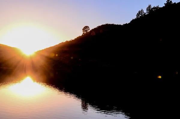 Dark Water Lake na Gran Canaria — Stock fotografie