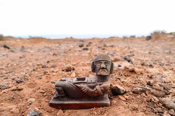 Antica statua Maya — Foto Stock