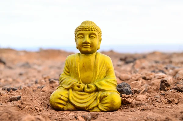 Eine alte Buddha-Statue — Stockfoto