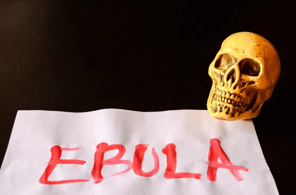 Ordet Ebola Text — Stockfoto