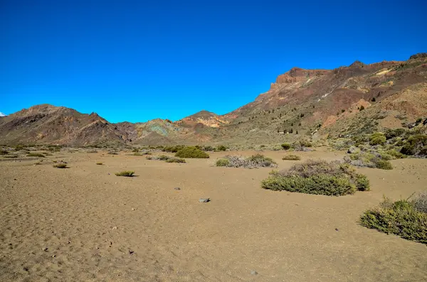 Paisagem do Deserto no Parque Nacional Volcan Teide — Fotografia de Stock