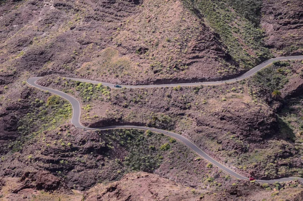 Aerial View of an Asphalt Road — Stock Photo, Image