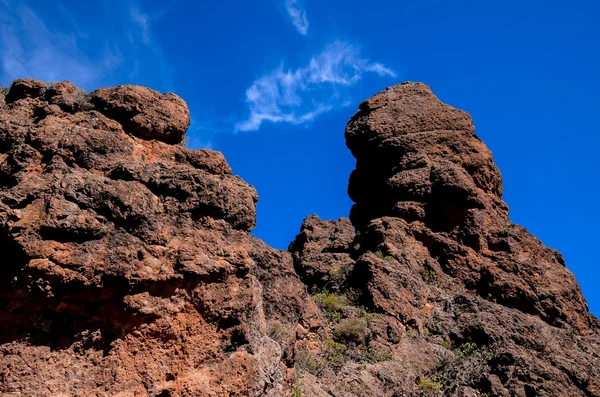 Formación Basáltica de Roca Volcánica en Gran Canaria —  Fotos de Stock