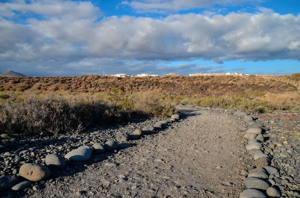 Lunga strada solitaria — Foto Stock