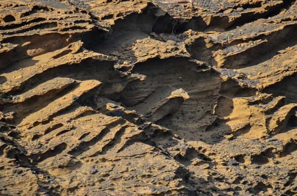 Formación Basáltica de Roca Volcánica en Gran Canaria — Foto de Stock
