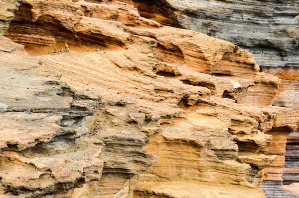 Formazione basaltica di roccia vulcanica a Gran Canaria — Foto Stock