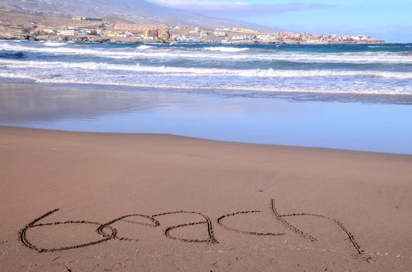 Word Written on the Sand — Stock Photo, Image