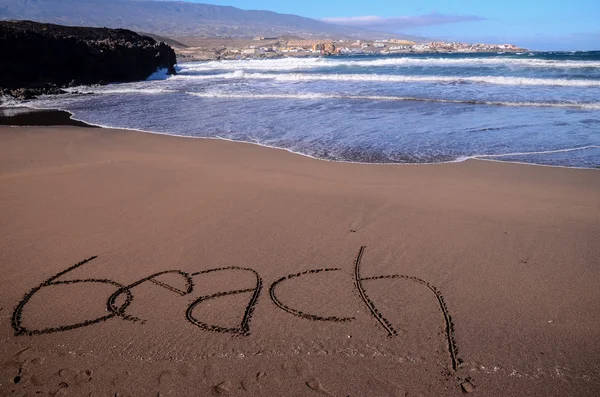 Word Written on the Sand — Stock Photo, Image