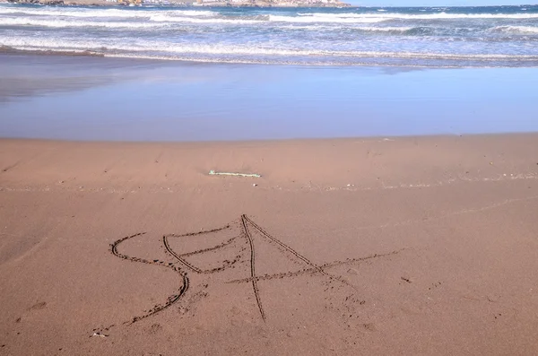 Word Written on the Sand — Stock Photo, Image