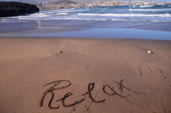 Word Written on the Sand — Stock Photo, Image