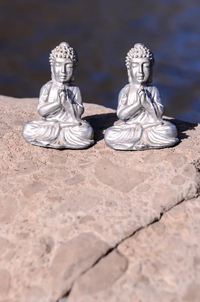 One Ancient Buddha Statue — Stock Photo, Image