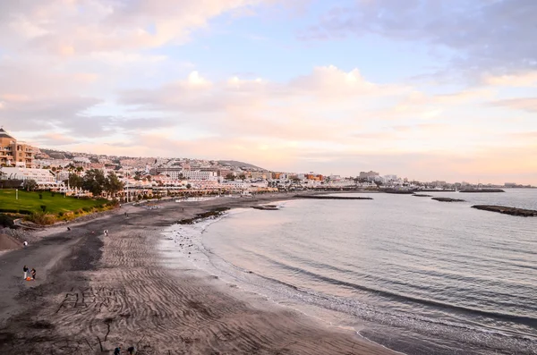 Pohled na Playa de Fanabe Adeje Tenerife — Stock fotografie