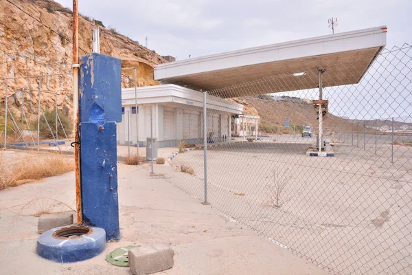 Övergiven bensinstation längs Route 66 — Stockfoto