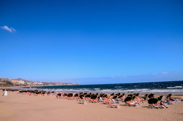 Spiaggia tropicale Playa del Ingles — Foto Stock