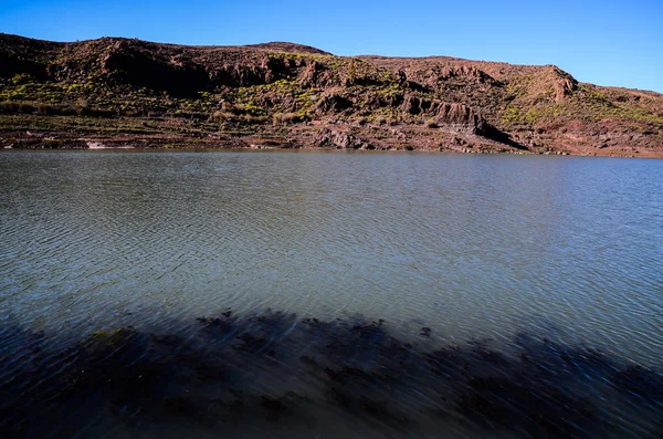 Vulkanická skalní čedičová formace na Gran Canaria — Stock fotografie