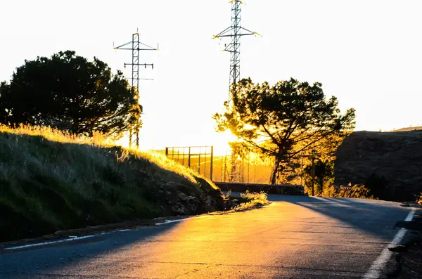 Uzun süre yalnız yol — Stok fotoğraf