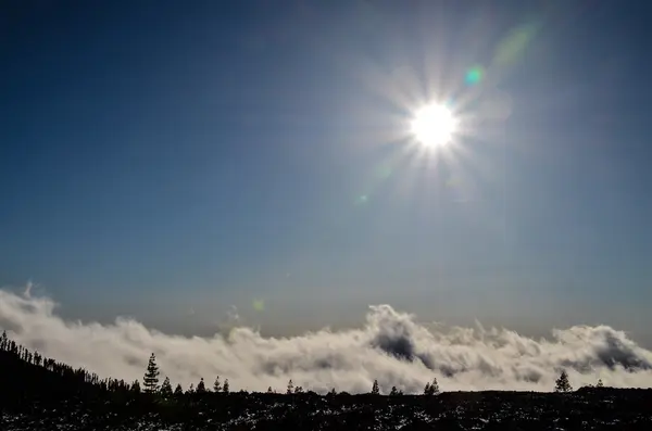 Krajobraz pustynny w Parku Narodowym Volcan Teide — Zdjęcie stockowe