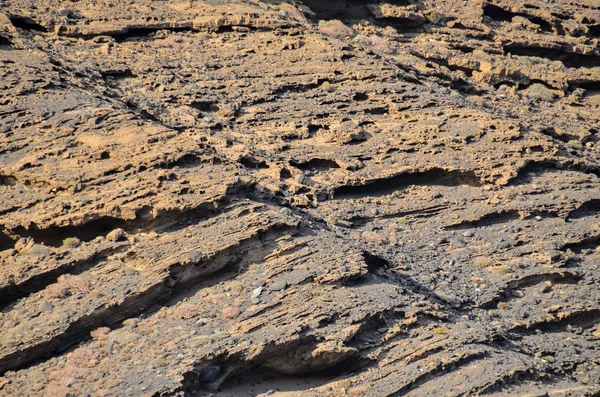 Formación Basáltica de Roca Volcánica en Gran Canaria —  Fotos de Stock