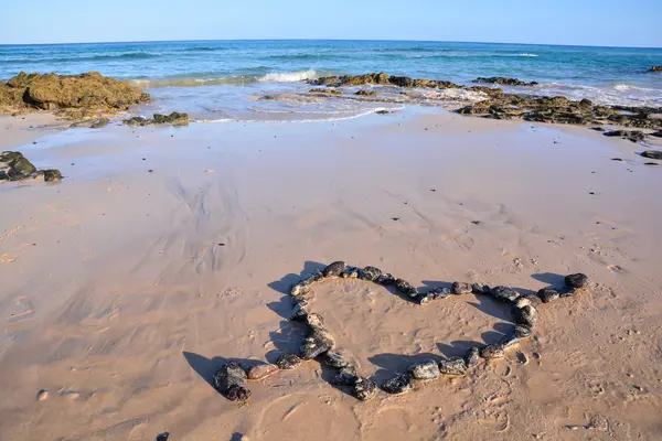 Pískové ocean beach — Stock fotografie