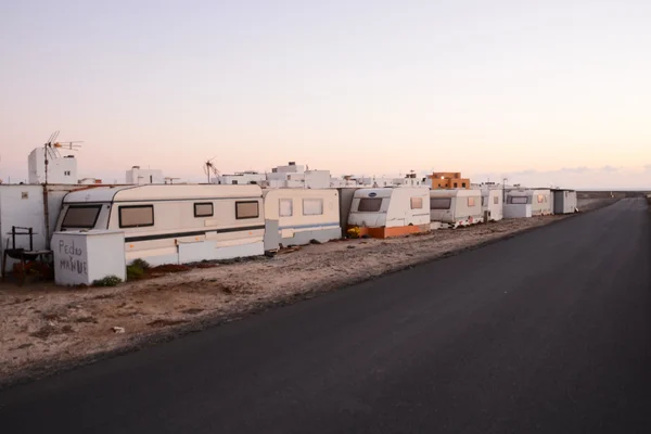 Caravan Park nel deserto — Foto Stock