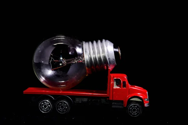 Ciężarówka czerwony światło żarówka — Zdjęcie stockowe