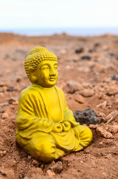 One Ancient Buddha Statue — Stock Photo, Image