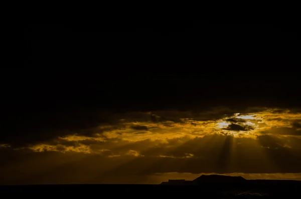 Barevné mraky při západu slunce — Stock fotografie