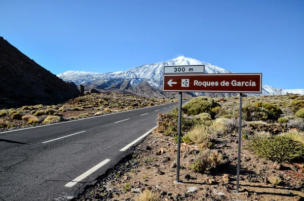 Paysage désertique dans le parc national Volcan Teide — Photo