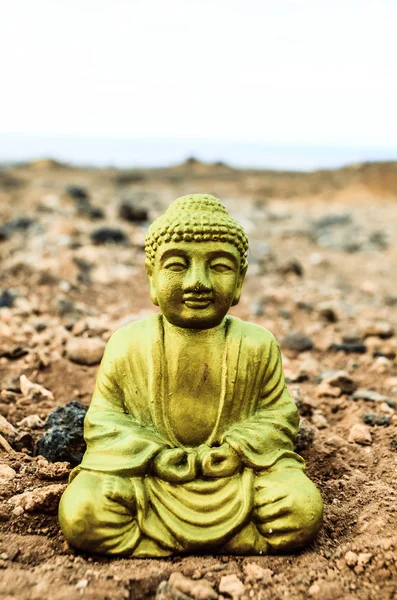 Uma estátua antiga de buddha — Fotografia de Stock