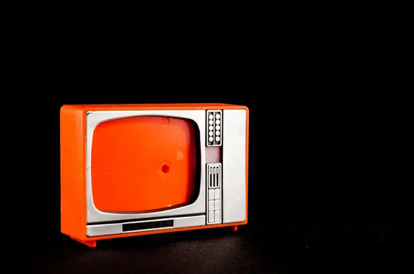 古いプラスチック テレビ — ストック写真