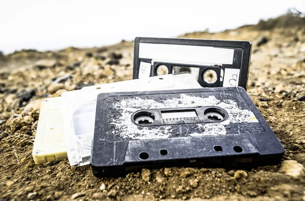 Oude Retro Musicassette — Stockfoto