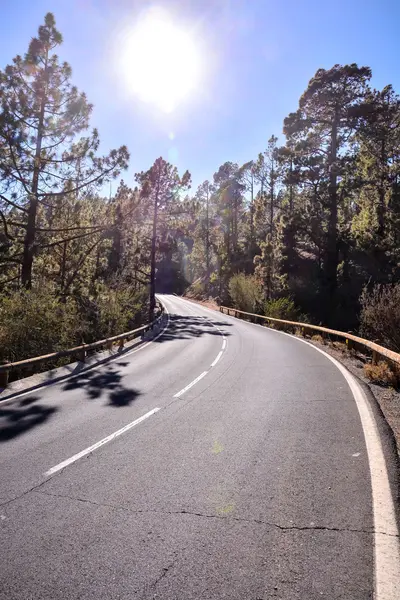 Uzun süre yalnız yol — Stok fotoğraf