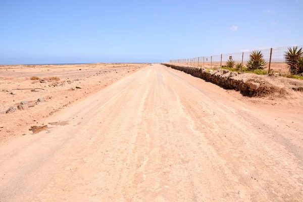 Campiña Camino de la suciedad del desierto — Foto de Stock