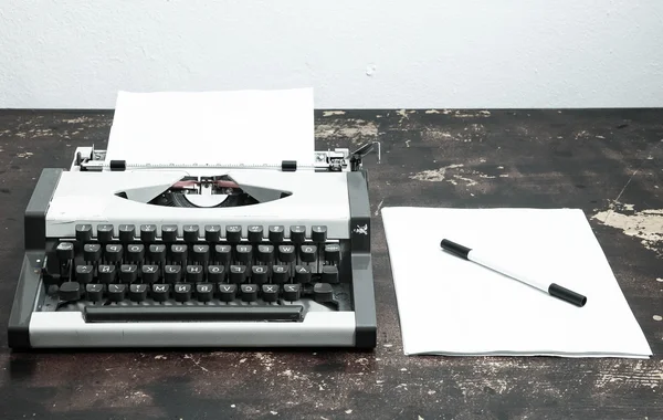 Vintage Travel Máquina de escrever — Fotografia de Stock
