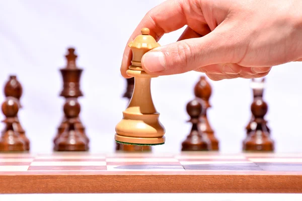 Pezzo di scacchi in legno — Foto Stock