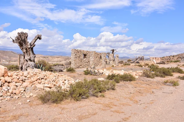 Pustynia Tabernas w prowincji Almeria w Hiszpanii — Zdjęcie stockowe