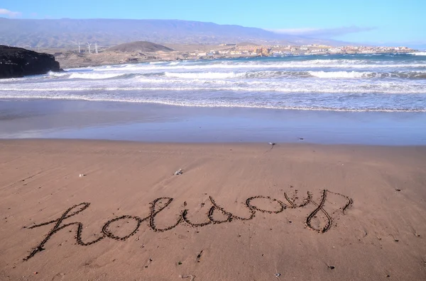 Word Written on the Sand — Stock Photo, Image