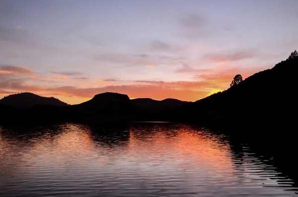 Dark Water Lake na Gran Canaria — Stock fotografie