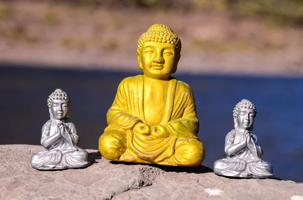 Eine alte Buddha-Statue — Stockfoto