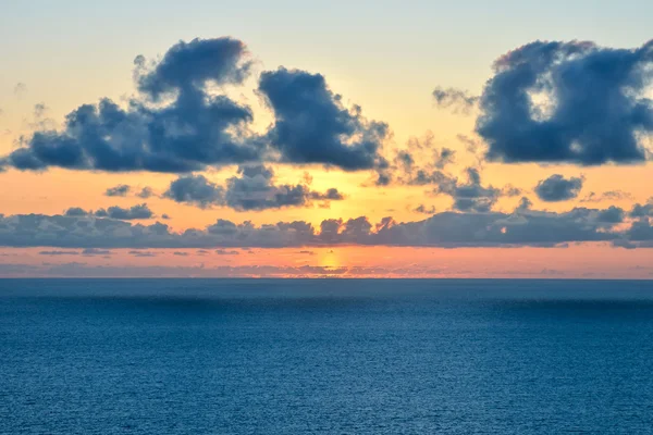 Tramonto tropicale marino — Foto Stock