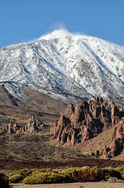 Paisagem do Deserto no Parque Nacional Volcan Teide — Fotografia de Stock
