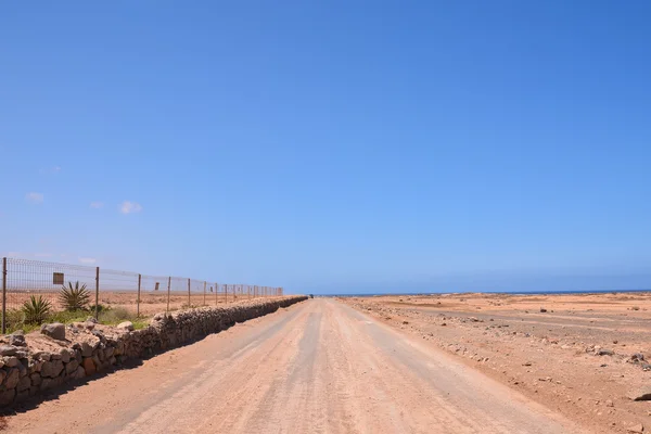 Campiña Camino de la suciedad del desierto — Foto de Stock