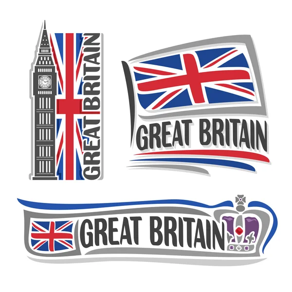 Vektoros illusztráció logo-Nagy-Britannia — Stock Vector