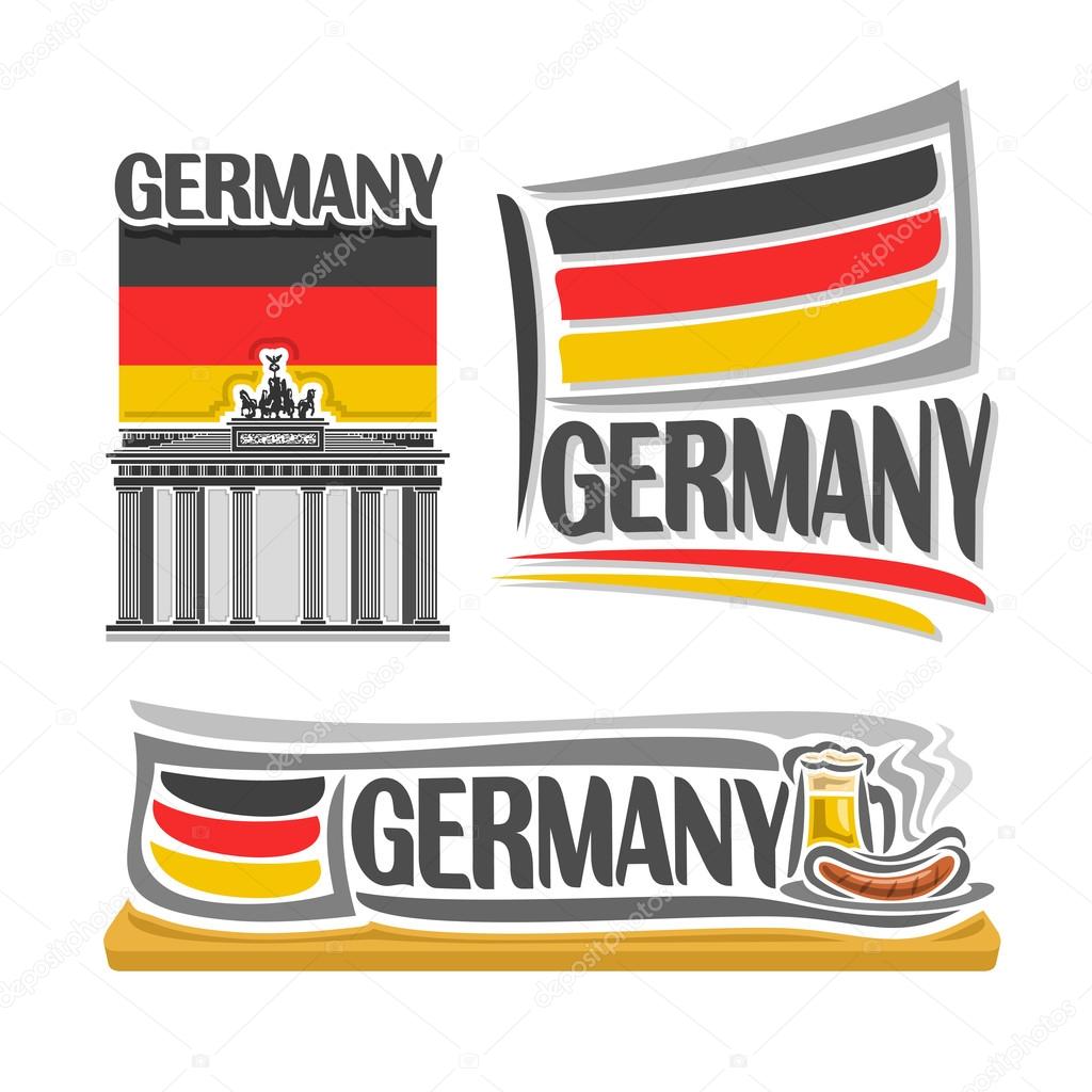 Vector illustration of the logo for Germany