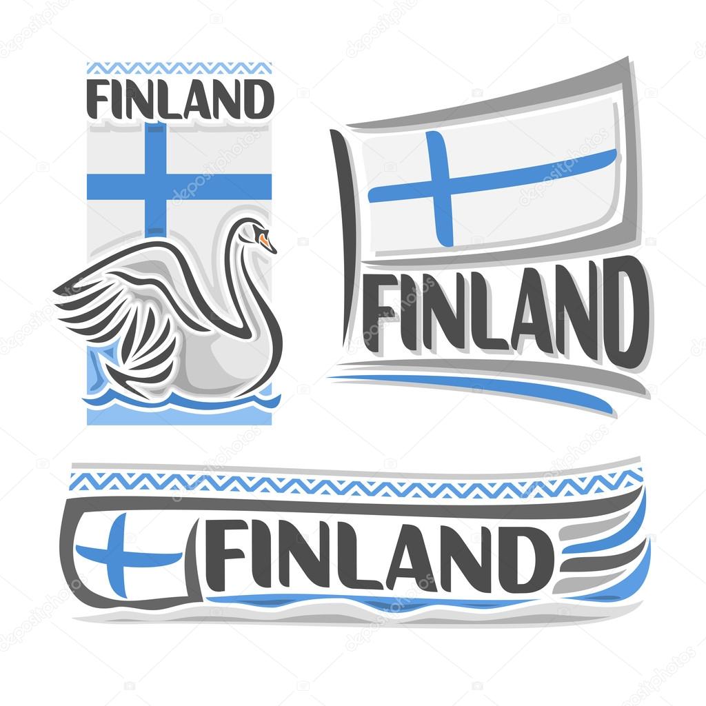 Vector illustration of the logo for Finland